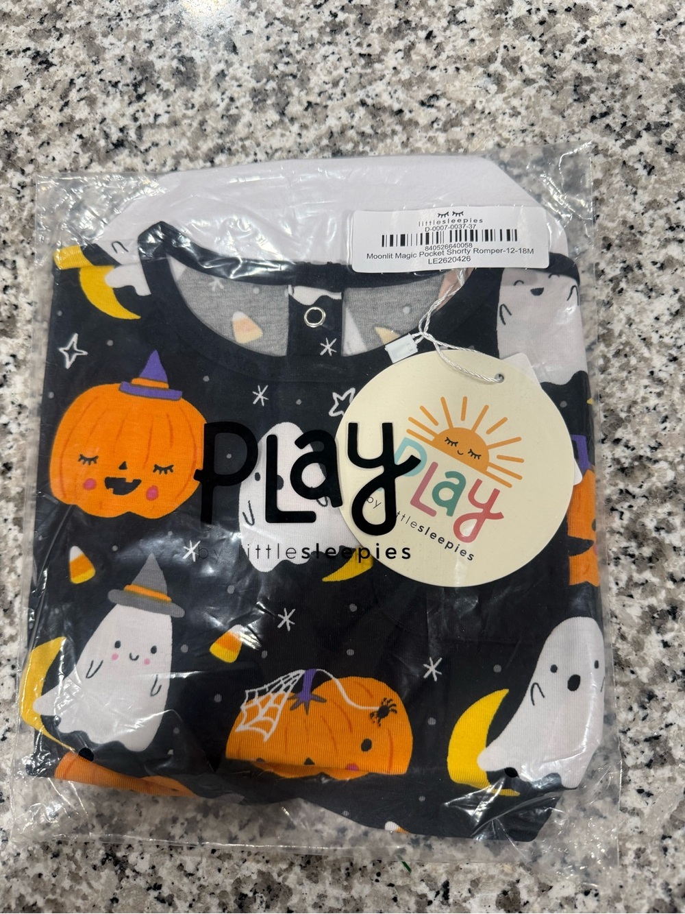 Moonlit Magic pocket short romper 12-18 months. NIB!